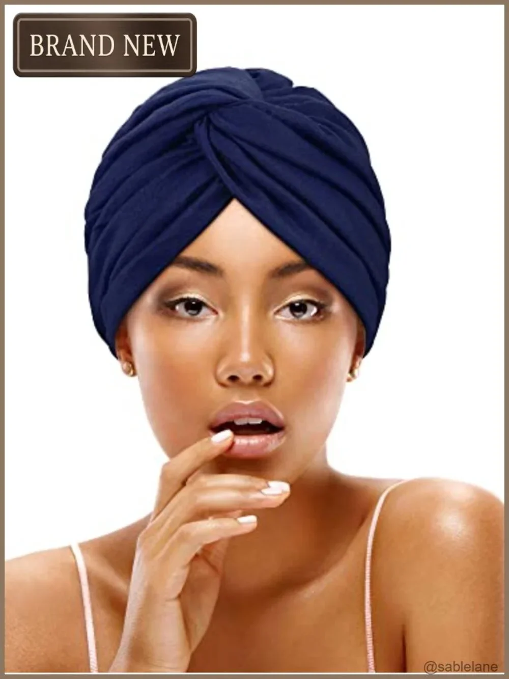 4pk Silk Satin Lined Turban Head Wraps Women Adjustable Pre-Knotted Retro
